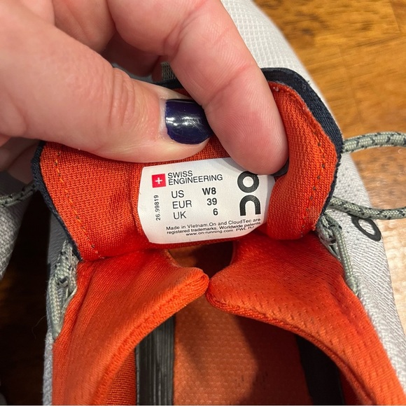 On Running On Cloudnova silver gray orange size women’s 8 - Picture 10 of 12